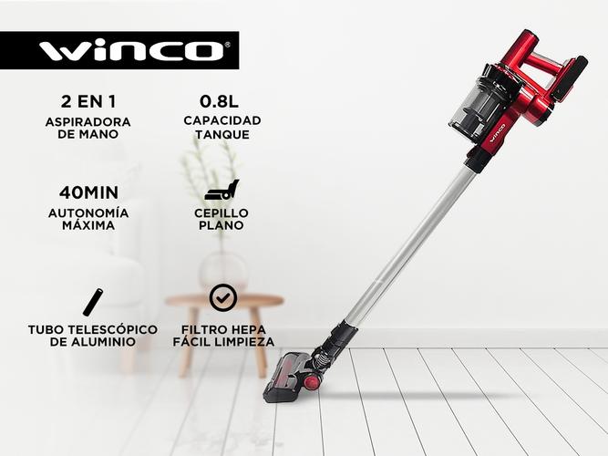 Aspiradora inalámbrica Winco W512 2 en 1 con Filtro Hepa - 1