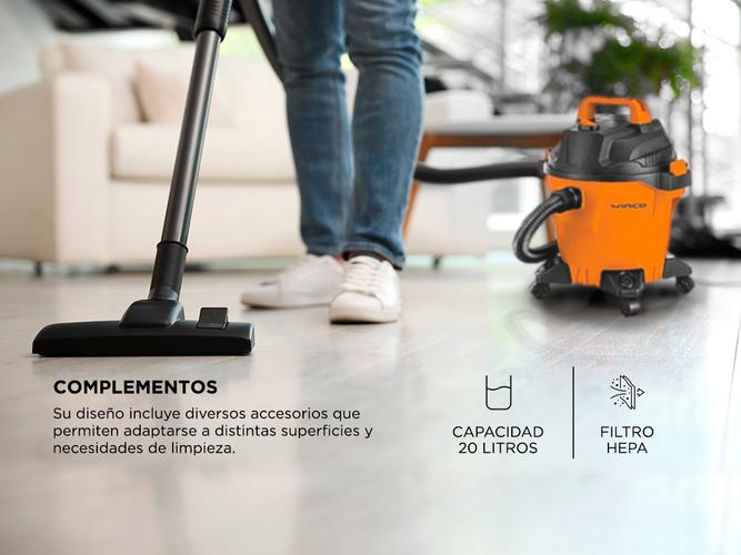 Aspiradora Winco W531 Polvo y Liquido 20l - 2