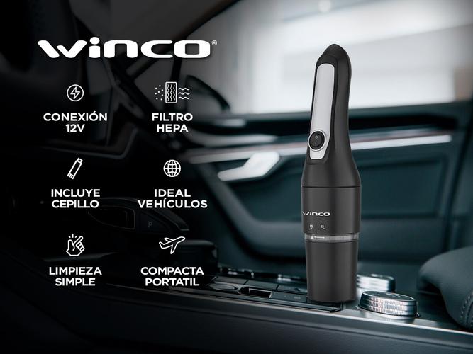 Aspiradora Portatil Winco Auto Coche 12V Filtro Cepillo  - 1