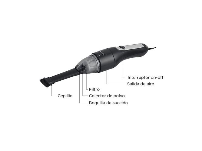 Aspiradora Portatil Winco Auto Coche 12V Filtro Cepillo  - 4