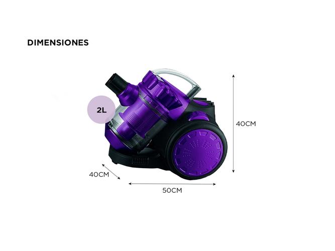 Aspiradora Ciclónica Winco 2Lts 220V W540 Violeta - 4