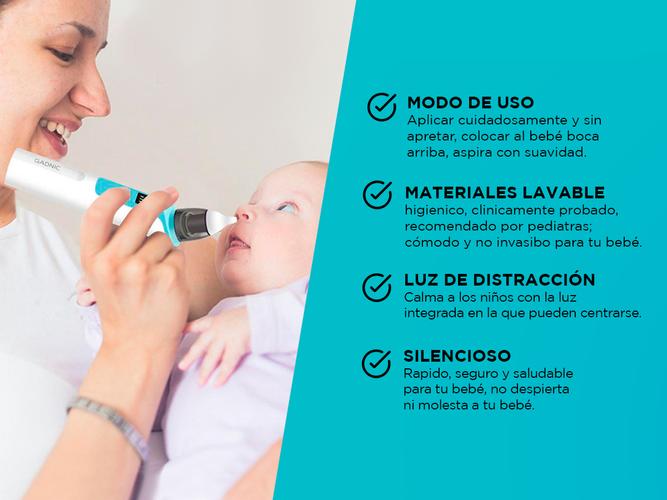 Aspirador Nasal Gadnic Eléctrico Automático Silencioso  - 2