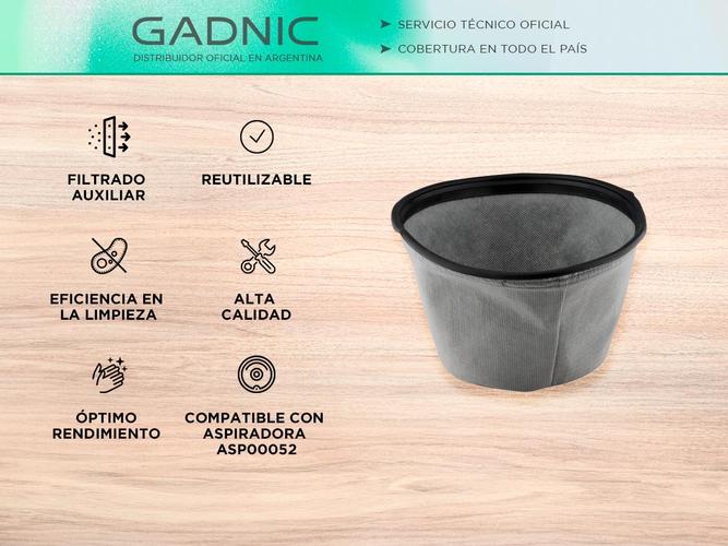 Filtro De Tela Lavable Gadnic Repuesto Original Para Aspiradora ASP00052 - 1