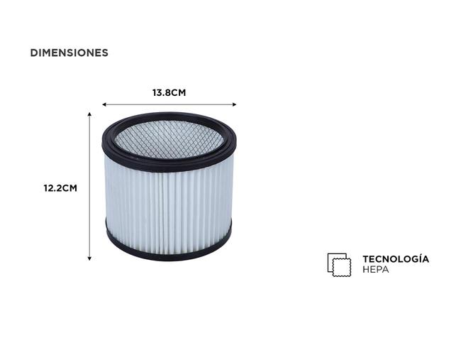 Filtro HEPA Lavable Gadnic Repuesto Original Para Aspiradoras ASP00048 y ASP00051 - 2