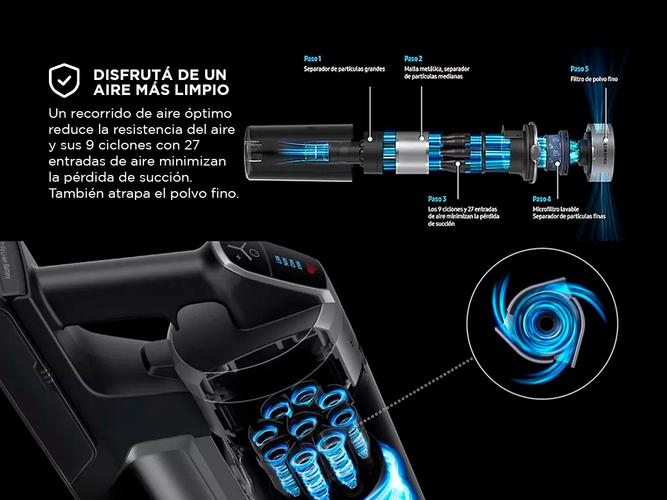 Aspiradora Inalámbrica Samsung VS20B7512N7/BG Stick Jet 75  - 3