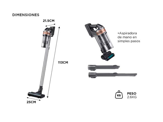Aspiradora Inalámbrica Samsung VS20B7512N7/BG Stick Jet 75  - 5