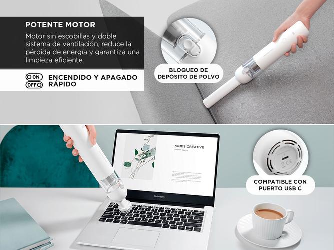 Mini Aspiradora Xiaomi Mi Vacuum Cleaner Blanco - 3