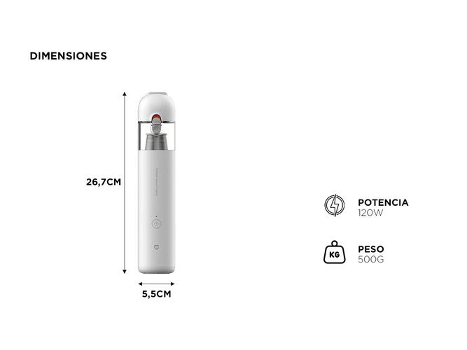 Mini Aspiradora Xiaomi Mi Vacuum Cleaner Blanco - 4