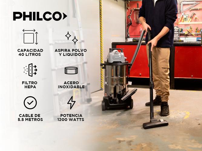 Aspiradora Multifuncional 3 en 1 Philco 40 litros 1200W - 1