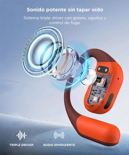 Auriculares Deportivos Suunto Spark Open Ear Bluetooth Con Tracking Y Audio Premium Naranja - 2