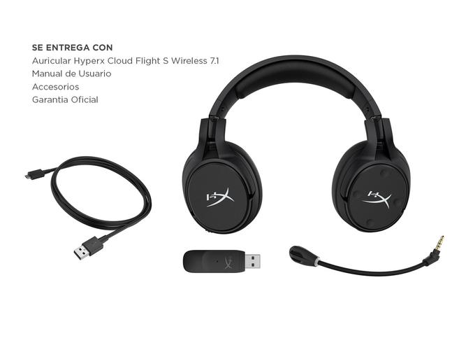 Auricular Inalambrico Hyperx Cloud Flight S Wireless 7.1 Gaming  - 6