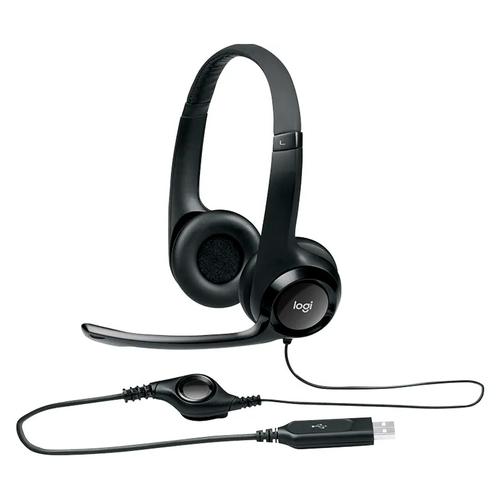 Auriculares Logitech H390 con Micrófono USB Control Integrado Ideal Videollamada - 0