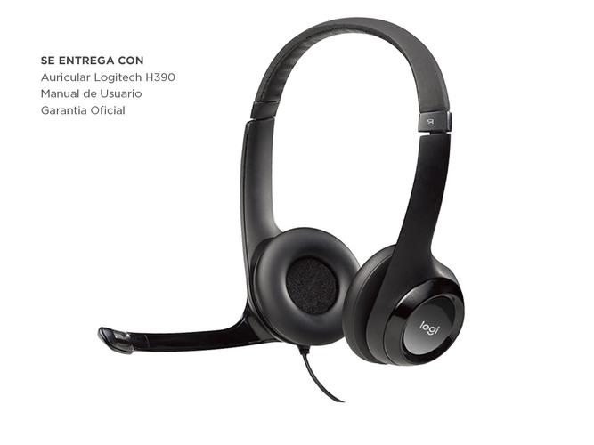 Auriculares Logitech H390 con Micrófono USB Control Integrado Ideal Videollamada - 5