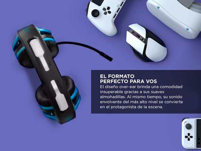 Auriculares Gamer Noblex Hp600gm X Sound Microfono Luces Led - 3