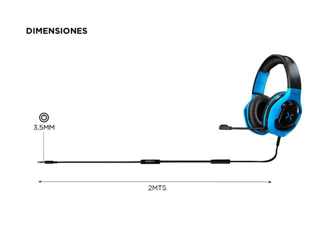 Auriculares Gamer Noblex Hp600gm X Sound Microfono Luces Led - 4