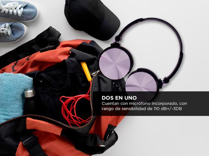  Auriculares Noblex Vincha Con Micrófono Hp107bsp Manos Libres Plateado - 3