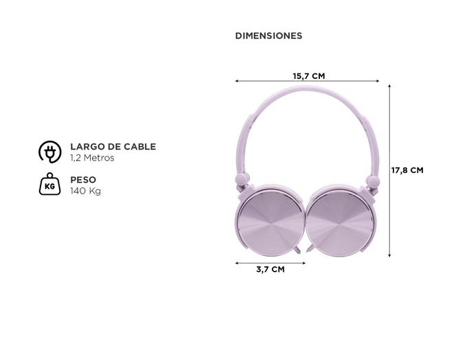 Auricular Vincha Noblex Manos Libres Microfono Blanco - 4