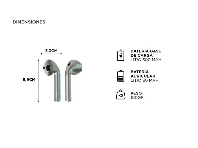 Auriculares inalámbricos Daewoo PRIX Silver DW-PR431 - 4