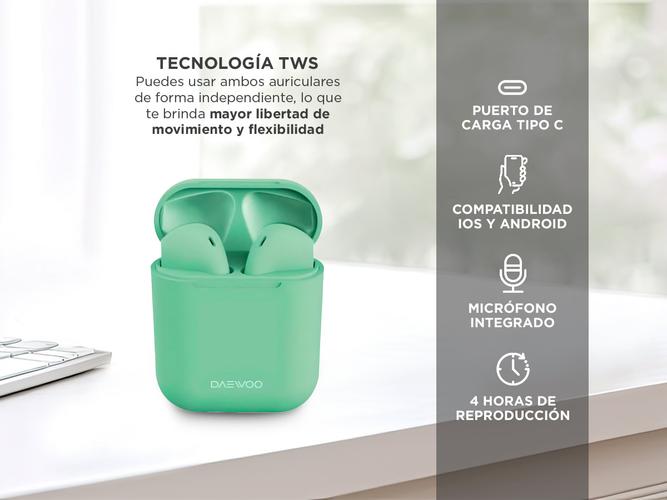 Auriculares Inalámbricos Bluetooth 50 Tws Daewoo - 3