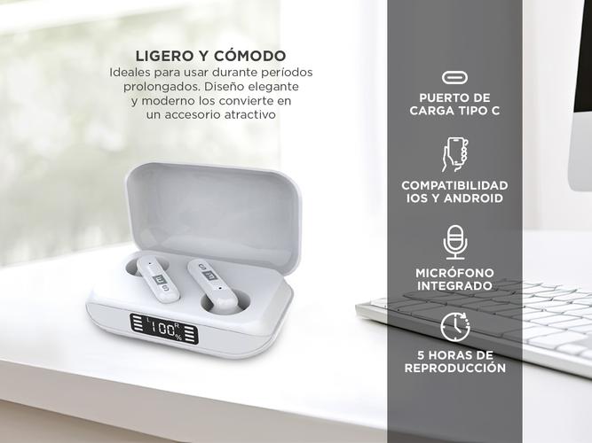 Auriculares BT Eurosound ES-BO531WI Boost Blanco - 3