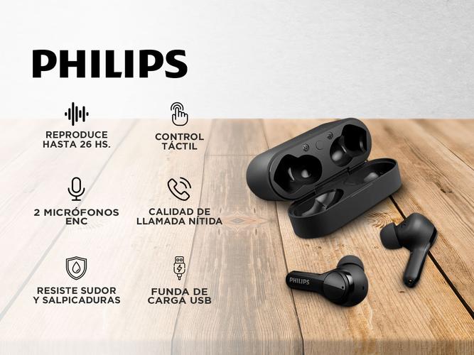 Auriculares Inalámbricos Philips TAT3217BK Bluetooth Negro - 1