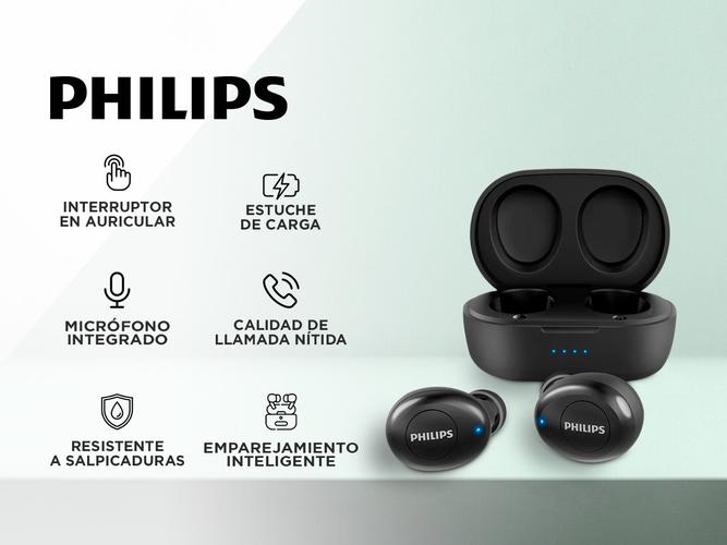 Auriculares Inalámbricos Philips In-Ear TAT2205BK Negro - 1