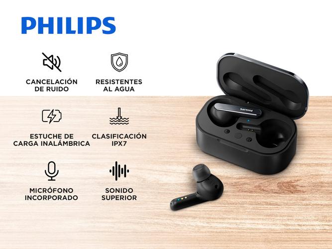 Auriculares True Wireless Philips TAT5506BK/00 - 1