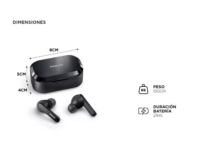 Auriculares True Wireless Philips TAT5506BK/00 - 4