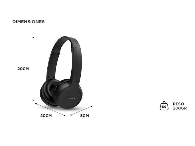 Auriculares On Ear Bluetooth Philips TAH1205BK/00 - 4