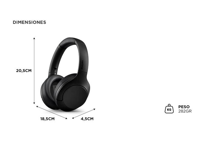 Auriculares Over Ear Bluetooth High Resolution Philips TAH8506BK/00 - 4