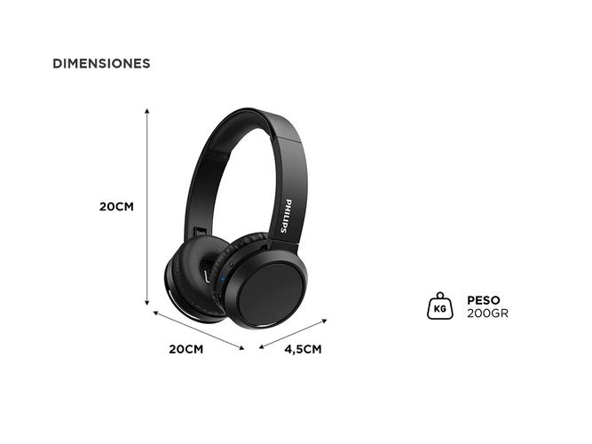 Auriculares On Ear Bluetooth Philips TAH4205BK/00 - 4