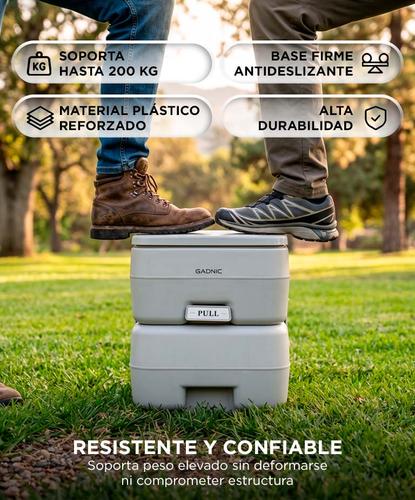 Inodoro químico  portátil Gadnic 20L camping motorhome camper - 4