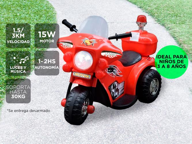 Moto policía para niños a batería - 1