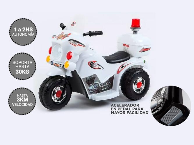 Moto policía para niños a batería - 2