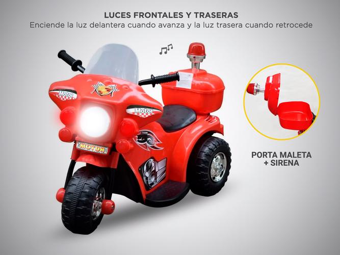 Moto policía para niños a batería - 4