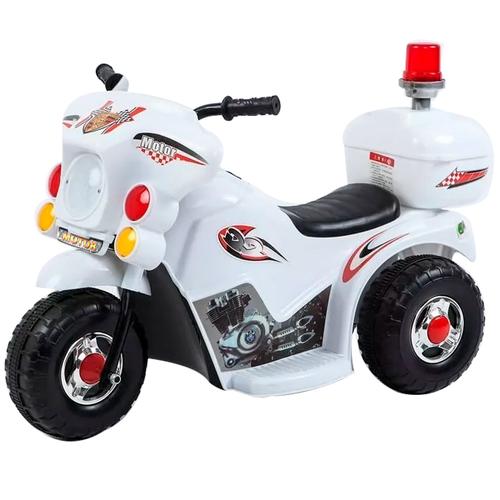 Moto policía para niños a batería - 0