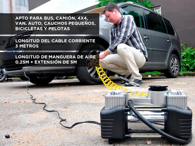 Compresor Para Auto 12v 150psi 85lt/min Portátil Incluye Bolso y Kit de Accesorios - 2