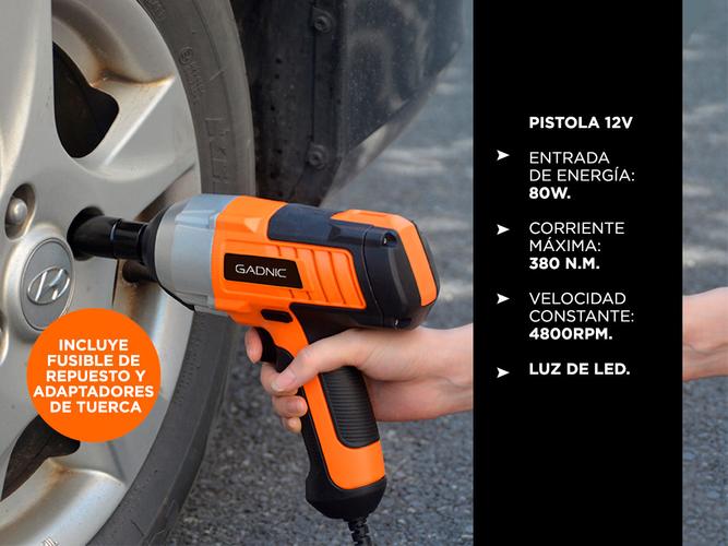 Kit Crique Gadnic + Pistola + Accesorios 12 volt AV000013 - 2