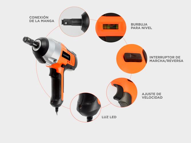 Kit Crique Gadnic + Pistola + Accesorios 12 volt AV000013 - 3
