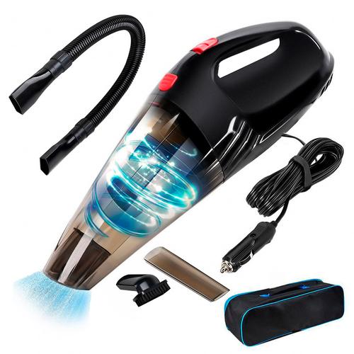 Aspiradora de Mano 12v Para Auto Portátil 108w Filtro HEPA Cable 45Mts - 0