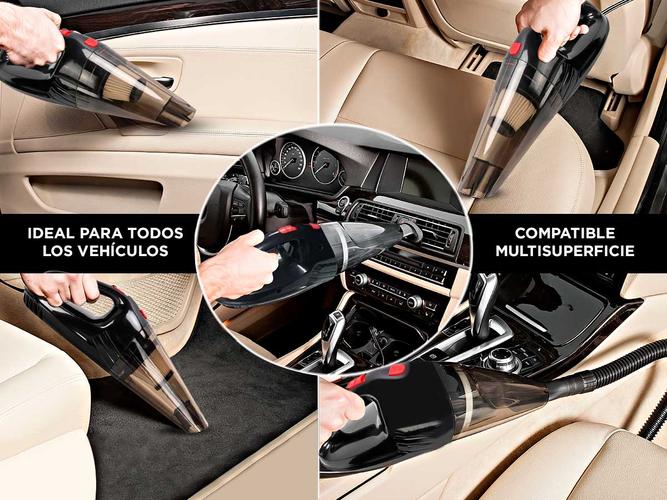 Aspiradora de Mano 12v Para Auto Portátil 108w Filtro HEPA Cable 45Mts Outlet - 3