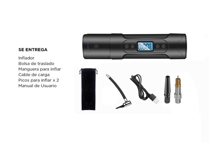 Inflador 12 Volt  Portable Sin Cables Power Bank Gadnic - 6
