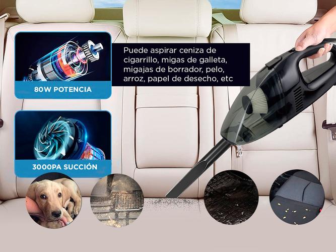 Aspiradora Para Auto Gadnic 80W Portatil  - 2