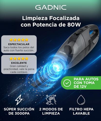 Aspiradora Para Auto Gadnic 80W Portatil  - 1