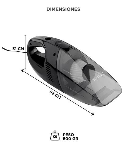 Aspiradora Para Auto Gadnic 80W Portatil  - 5