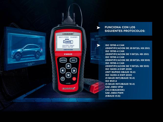 Escaner Automotriz Obd2 Konnwei KW808 Lector Autos - 3