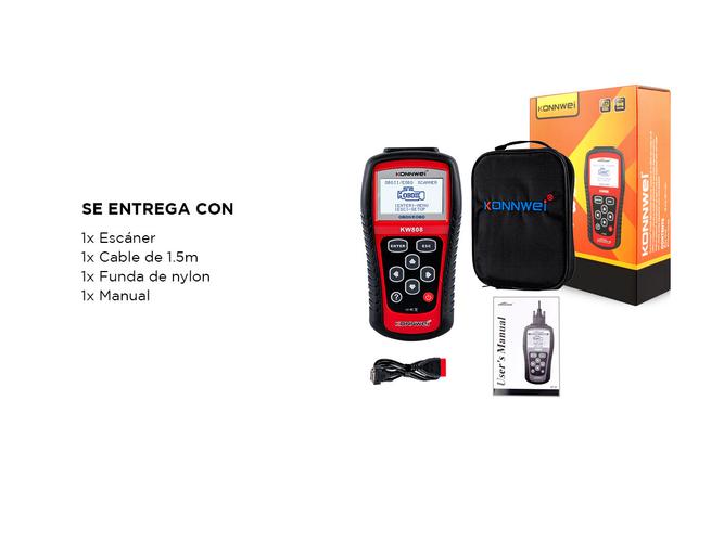 Escaner Automotriz Obd2 Konnwei KW808 Lector Autos - 5