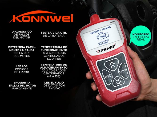Escaner Automotriz Konnwei KW310 Obd2 Lector De Códigos De Fallas - 1