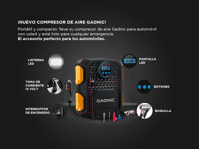 Compresor De Aire 12V Inflador Portable 150 psi - 2
