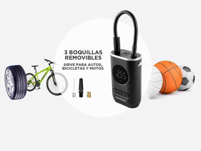Inflador de Neumáticos Inalámbrico Mini Recargable Gadnic  - 4